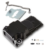 Holley 302-2BK GM LS Swap Oil Pan - Black - Additional Front Clearance