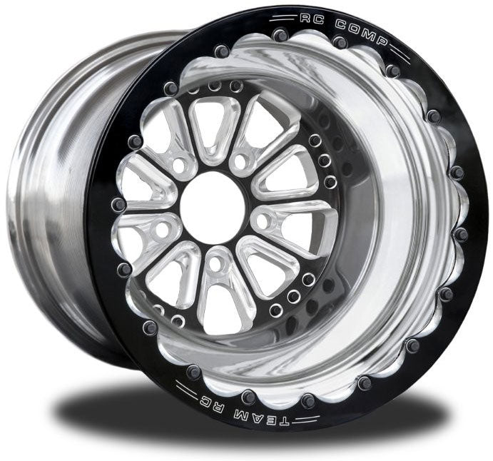 RC Comp Hammer 15" x 8" Rear Wheel, Black with Eclipse Finish - RCCSA501P1E-03E RCCSA501P1E-03E