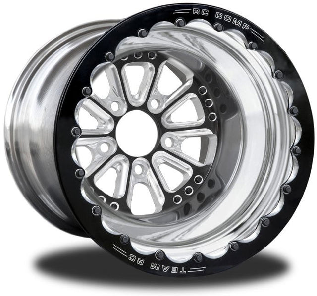 RC Comp Hammer 15" x 8" Rear Wheel, Black with Eclipse Finish - RCCSA501P1E-03E RCCSA501P1E-03E