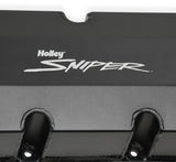Holley 890004B Sniper Valve Cover - Fabricated Aluminum - BBC - Tall - Black
