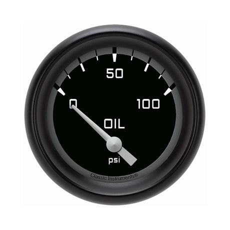 Classic Instruments Autocross Gray 2 5/8" Oil Pressure Gauge - AX281GBPF