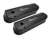 Holley 890012B Sniper Valve Cover - Fabricated Aluminum - Ford Small Block - Long Bolt - Black