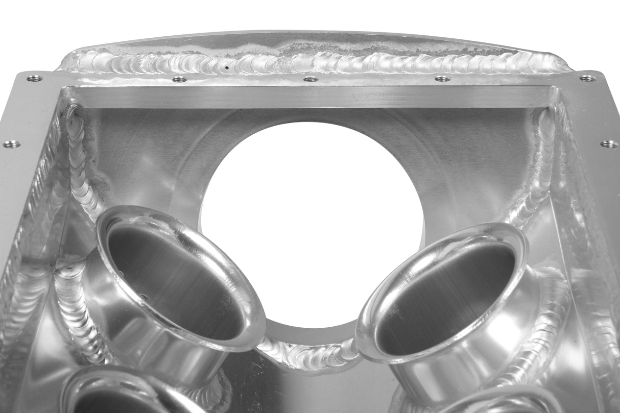 Holley 833151 Sniper EFI Fabricated Race Intake Manifold - 2011-14 Ford 5.0L Coyote - Silver