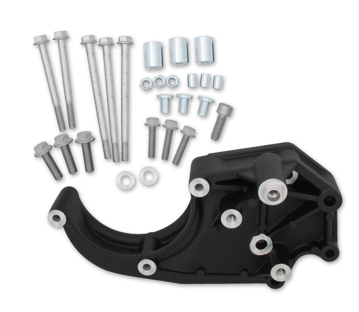 Holley 20-134BK LS High-Mount A/C Accessory Drive Bracket - Fits Sanden SD508 or SD7 Comp.