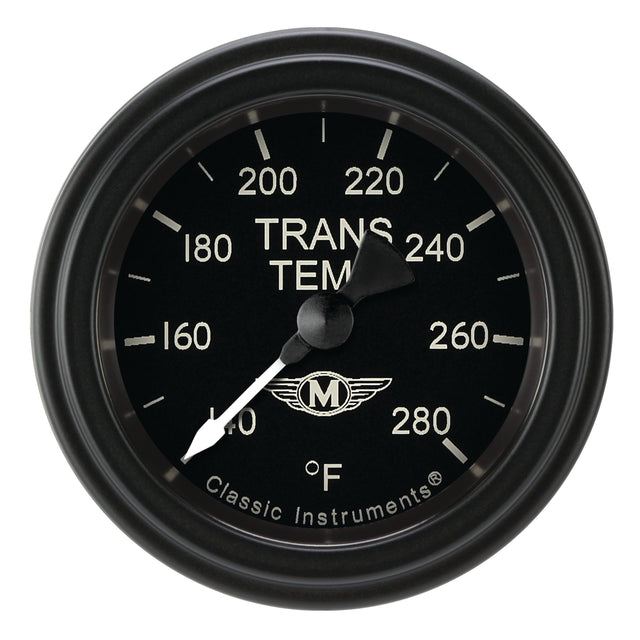 Classic Instruments Moal Bomber 2-1/8" Transmission Temperature Gauge - MA127BLF