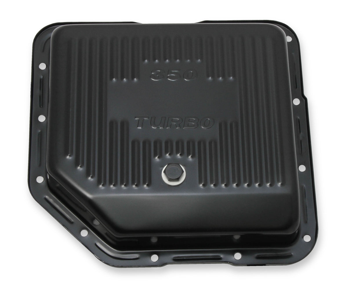 Mr Gasket Transmission Oil Pan - Black Steel - 9765BMRG