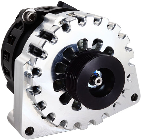 Mechman Billet Elite Series 250 Amp Racing Alternator, Machined Finish - MMB8206250M MMB8206250M