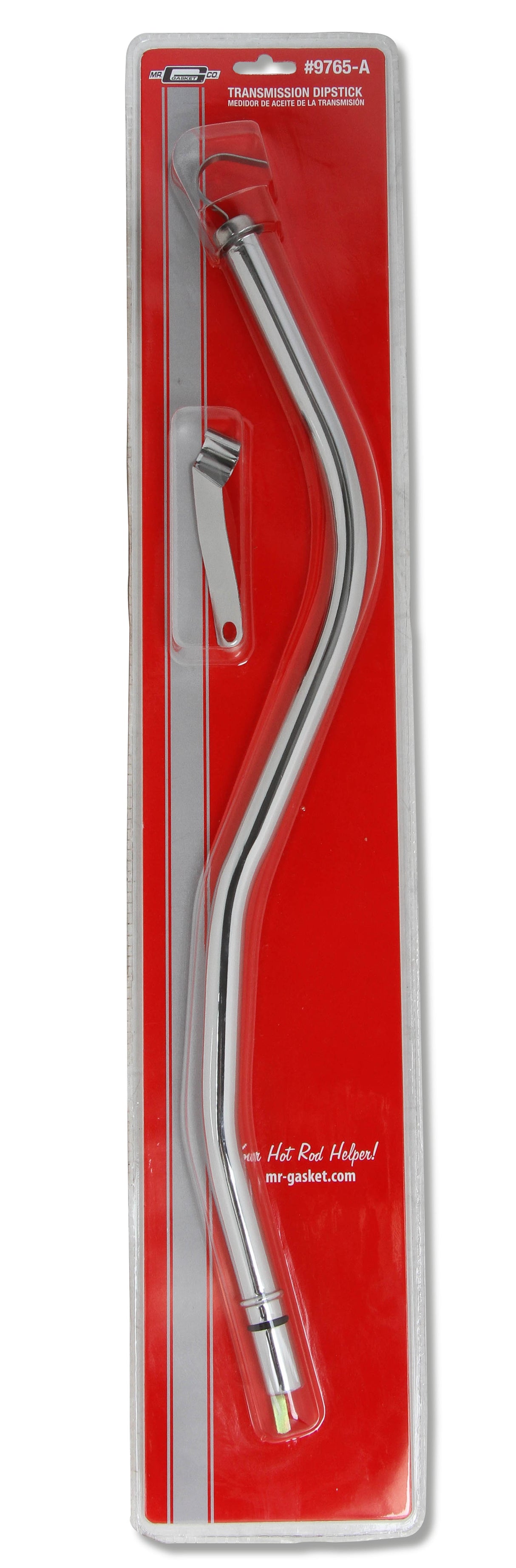 Mr Gasket Transmission Dipstick & Tube - Chrome - 9765-A