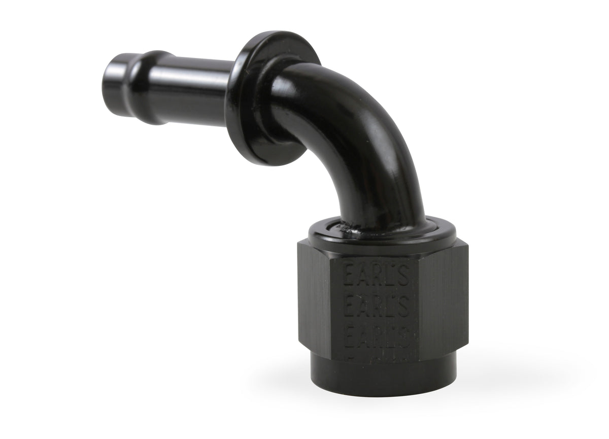 MSD Atomic, 6AN Fitting 90 Degree, Socketless, Black - 2935