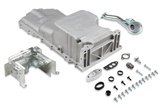 Holley 302-22 GM Gen V LT Swap Oil Pan - Drag Race - As Cast with Turbo Oil Return