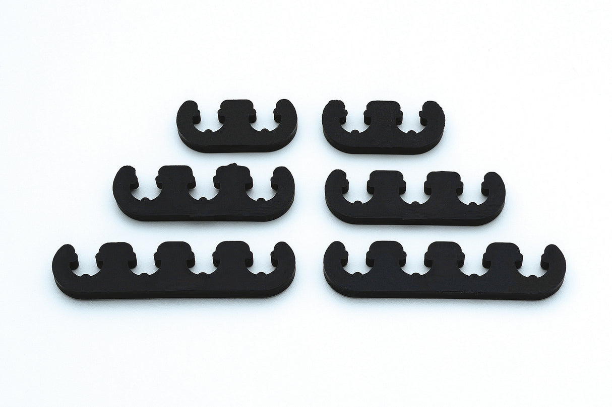Mr Gasket Wire Separators - Plastic - 7 mm / 8 mm - Black - 9728