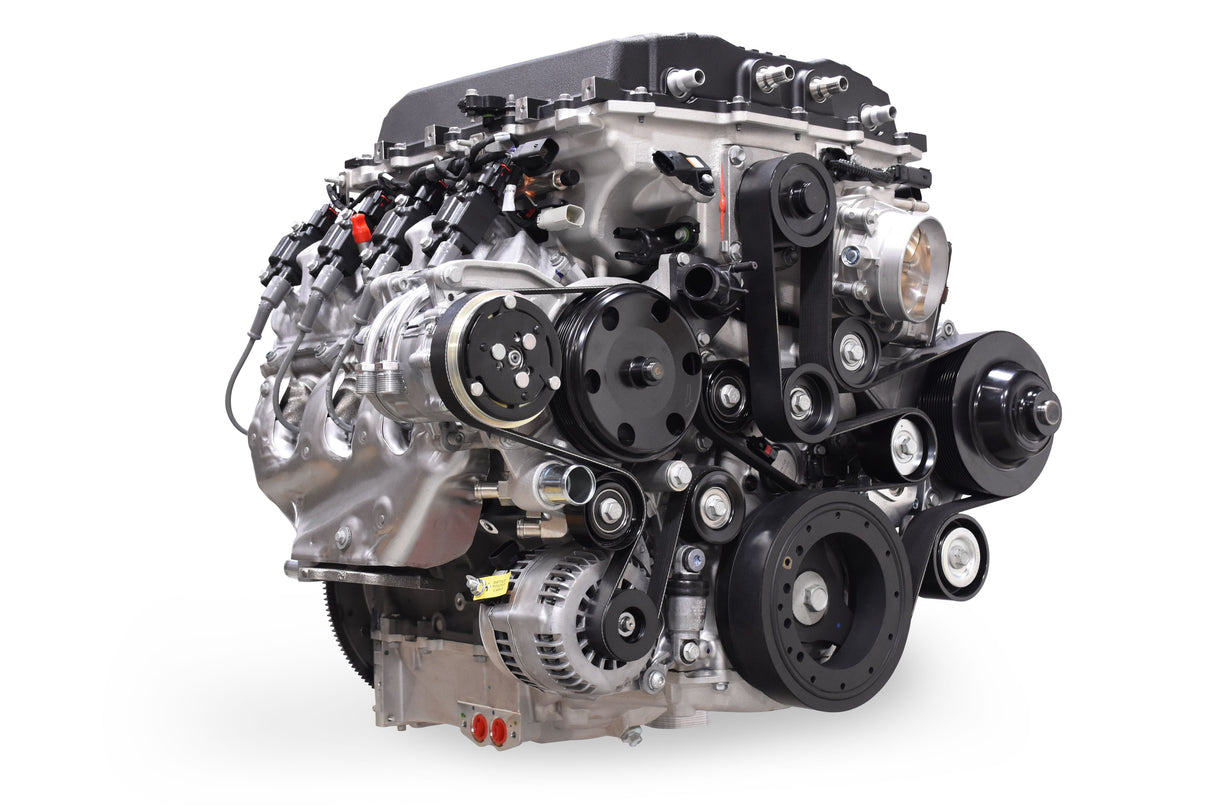 Holley 20-230BK Premium Mid-Mount Complete Accessory System -GM Gen V LT5 Dry Sump Engines-Black Finish
