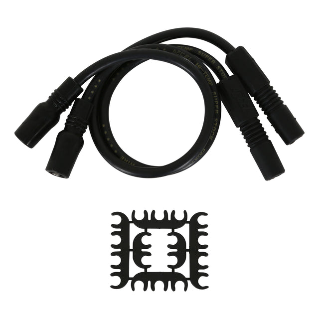 ACCEL Custom Wire Set - 2004-2006 Sportster XL Models / 1999-2008 Touring All w/ carb or FI - 8MM - Black - 171098-K