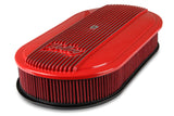 Holley 120-404 Vintage Series Oval Air Cleaner - Gloss Red Machined