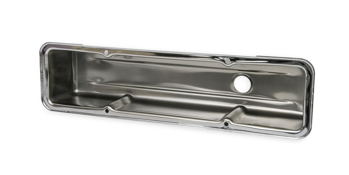 Mr Gasket Chrome Tall-Style Valve Covers without Baffle - 9801