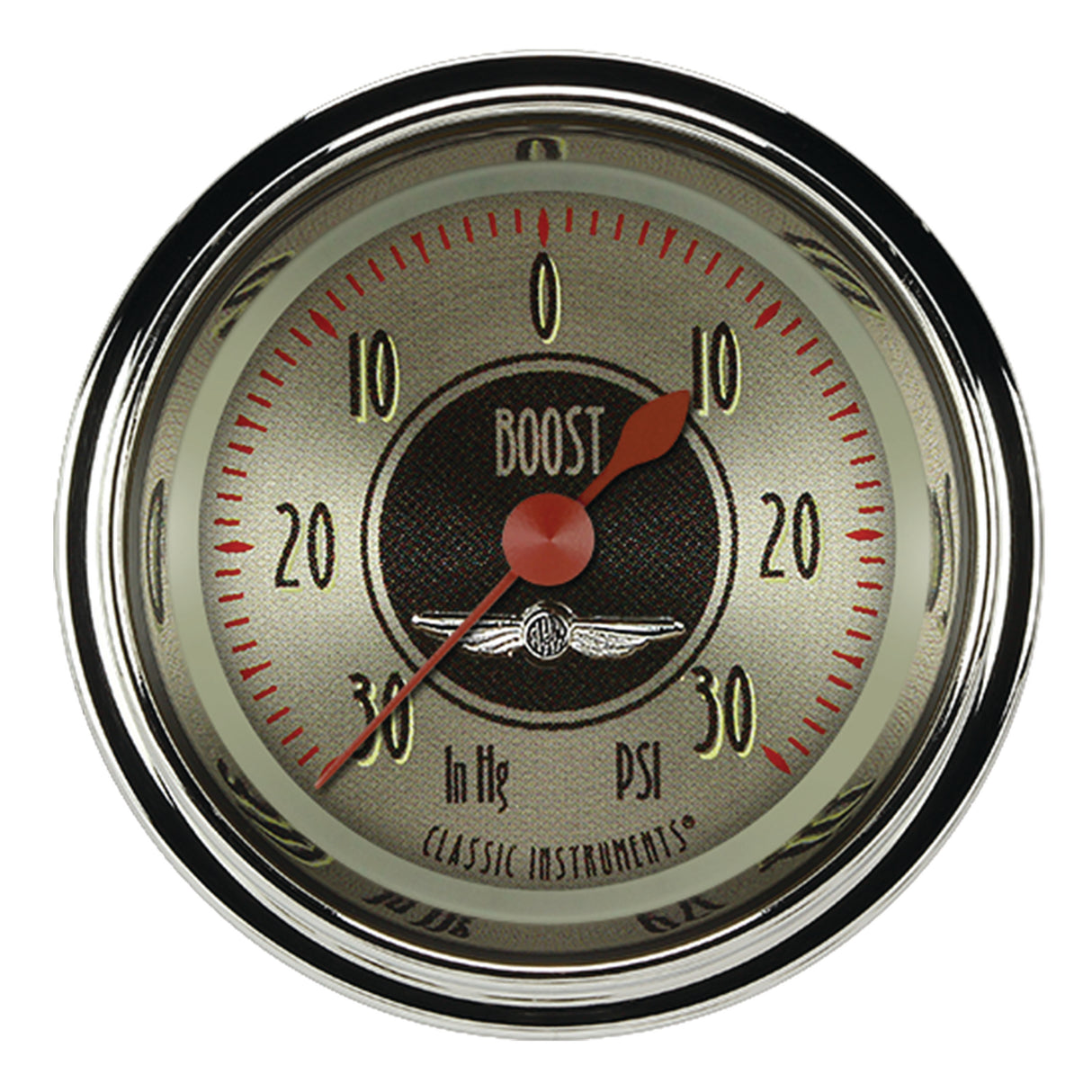 Classic Instruments All American Nickel 2 1/8" Boost/Vac Gauge - AN141SHC