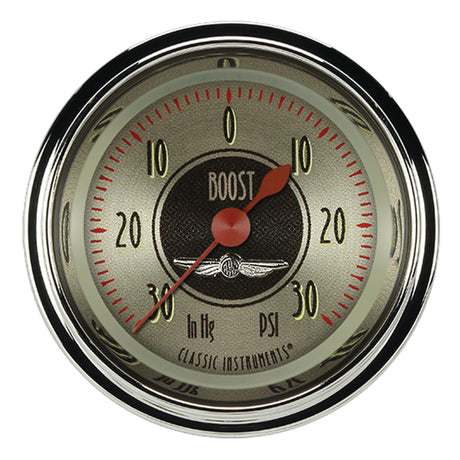 Classic Instruments All American Nickel 2 1/8" Boost/Vac Gauge - AN141SHC
