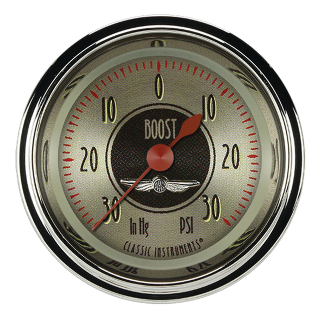 Classic Instruments All American Nickel 2 1/8" Boost/Vac Gauge - AN141SHC