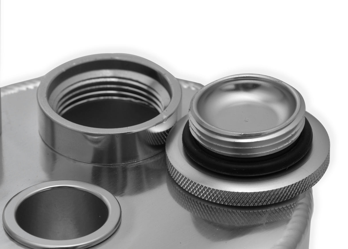 Holley 890014 Sniper Valve Cover - Fabricated Aluminum - GM LS Engines - Natural Anodized