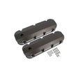 Mr Gasket Fabricated Aluminum Valve Covers - Black Finish - 6832BG