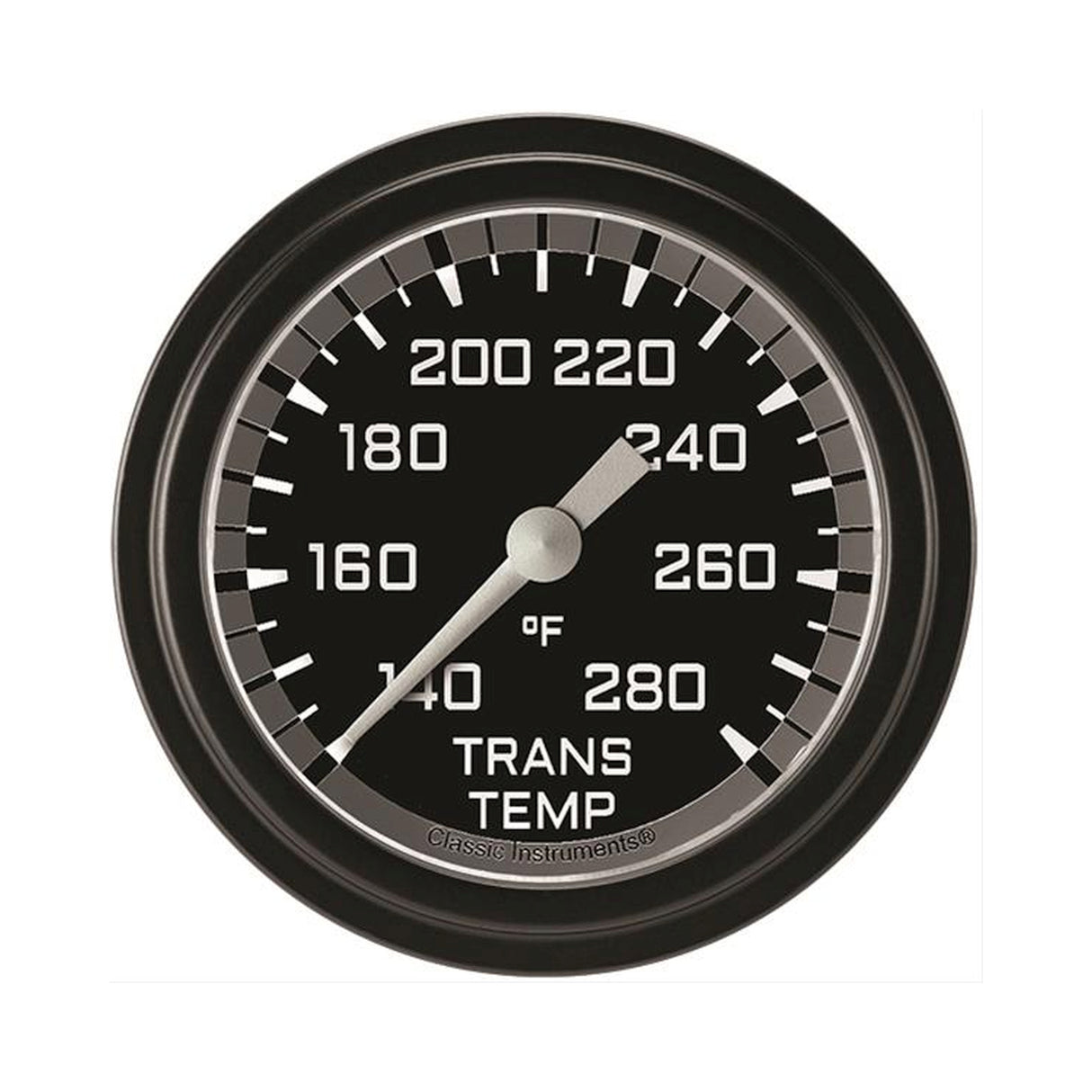 Classic Instruments Autocross Gray 2 5/8" Transmission Temperature Gauge - AX327GBLF