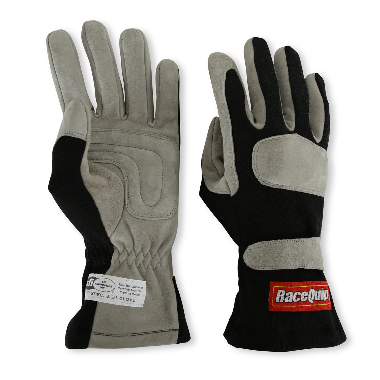 Racequip SFI 3.3/1 Black Nomex Race Gloves - Medium - 351003RQP