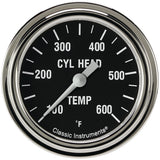 Classic Instruments Hot Rod 2-5/8" Cylinder Head Tempature Gauge - HR397SLF