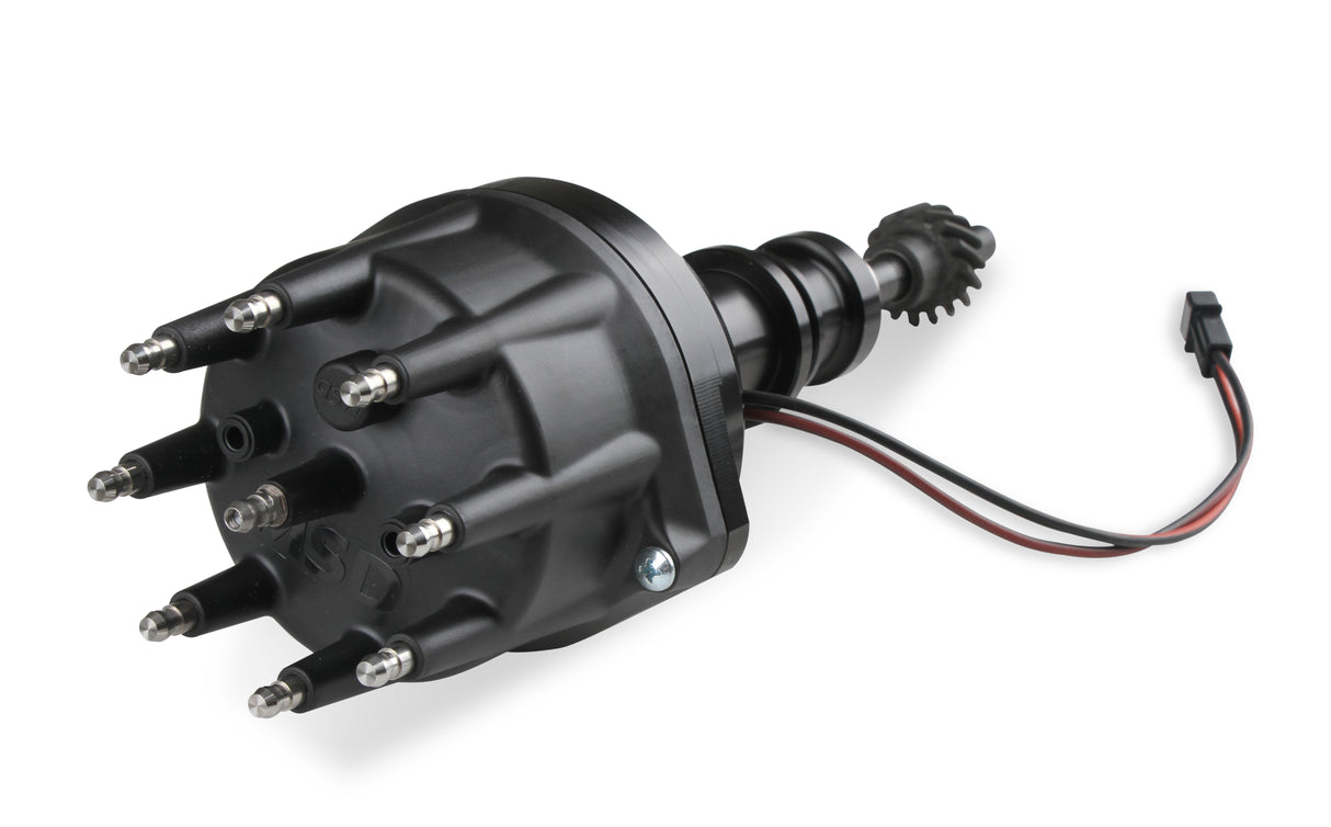 MSD Black Distributor Ford 289-302, Pro Billet, Small Cap, Steel Gear - 857931
