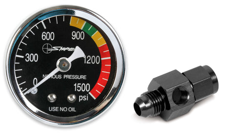 Holley 15954NOS Sniper 1-1/2" Nitrous Gauge w/ 6 AN Adapter