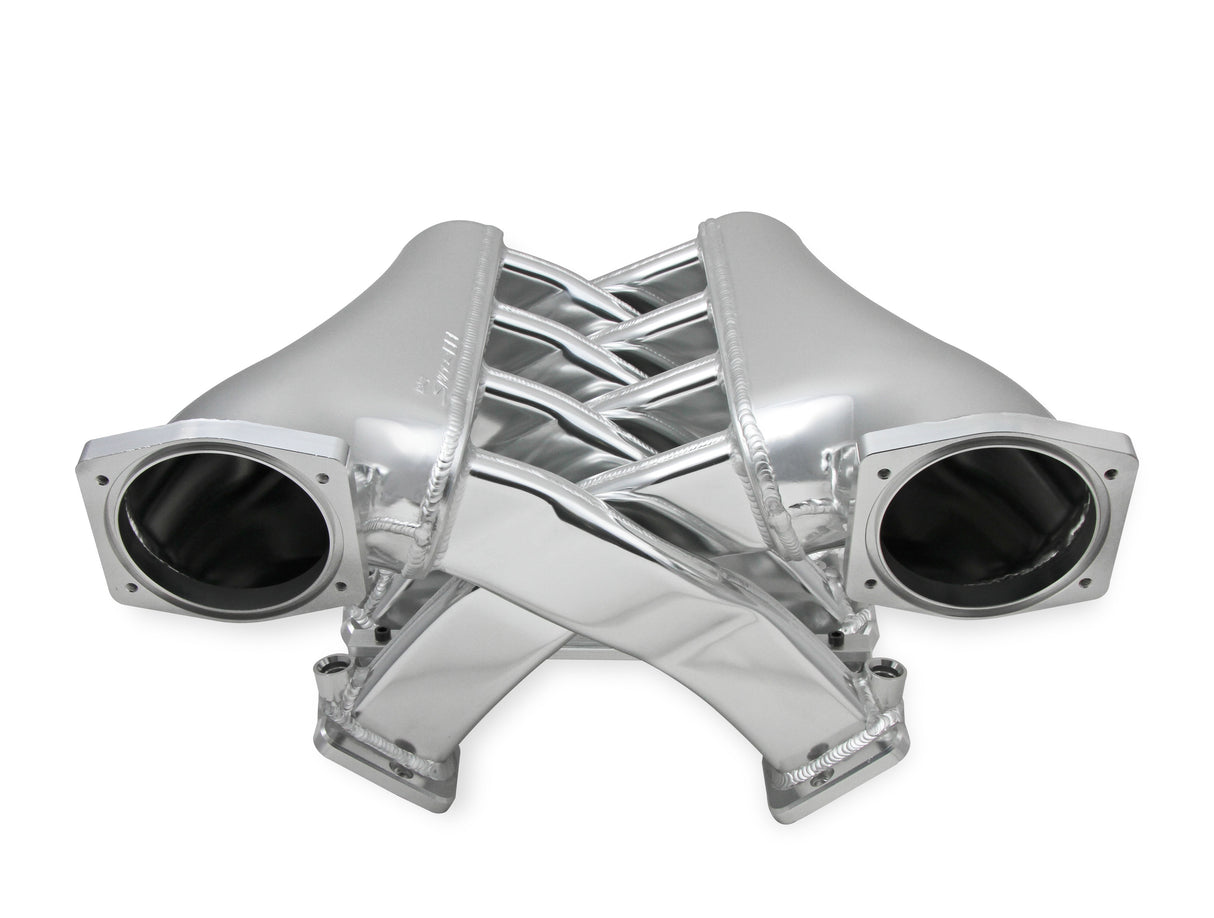 Holley 820241 Sniper EFI Fabricated Intake Manifold Dual Plenum 102mm LS1/2/6, Rail Kit - Slvr