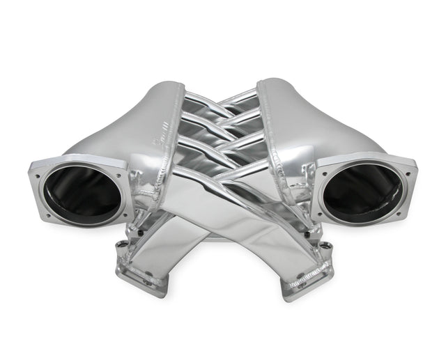 Holley 820241 Sniper EFI Fabricated Intake Manifold Dual Plenum 102mm LS1/2/6, Rail Kit - Slvr
