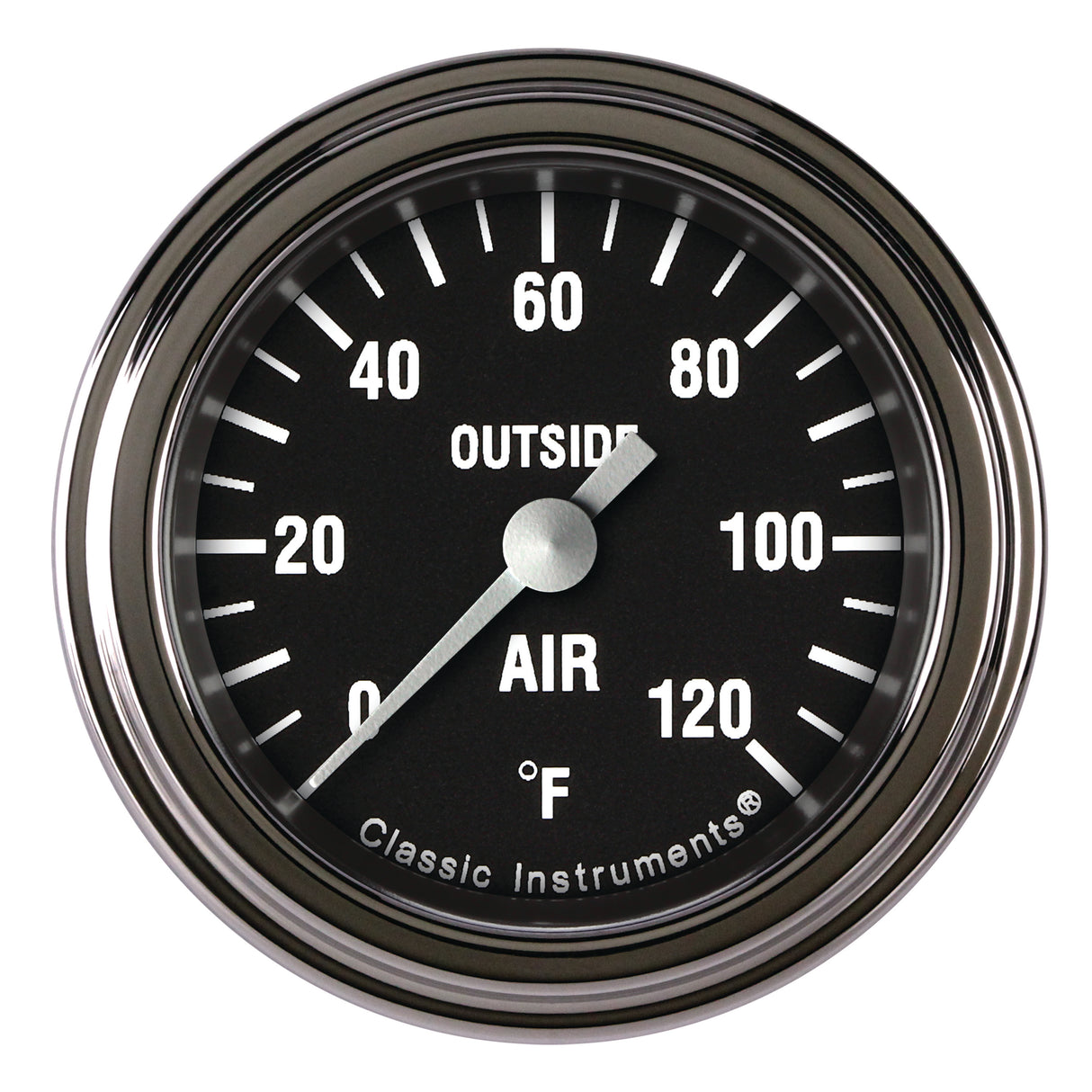 Classic Instruments Hot Rod 2-1/8" Outside Air Tempature Gauge - HR199SLF