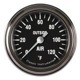 Classic Instruments Hot Rod 2-1/8" Outside Air Tempature Gauge - HR199SLF