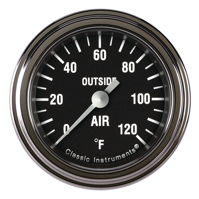 Classic Instruments Hot Rod 2-1/8" Outside Air Tempature Gauge - HR199SLF