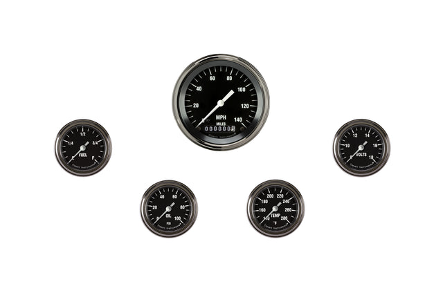 Classic Instruments Hot Rod Five Gauge Set 100 - HR100SLF