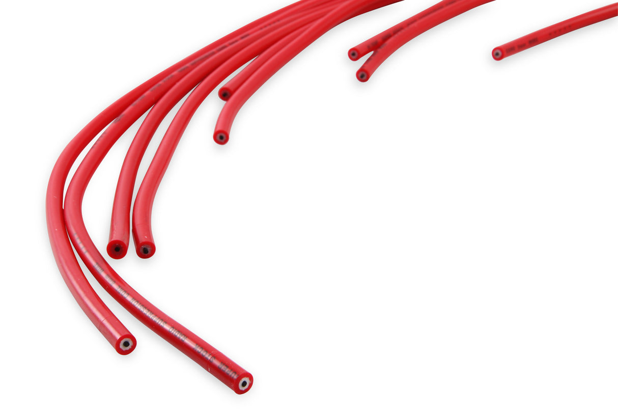 ACCEL Spark Plug Wire Set- 8mm- Super Stock Universal-Graphite Core- 90 Deg Boots- Red - 4041R