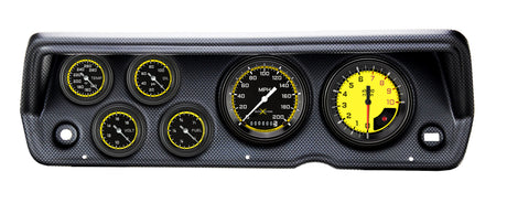 Classic Instruments 70-76 DUSTER AUTO CROSS YELLOW FS 6ga SET-MOPA - CDDU70AXY101CF
