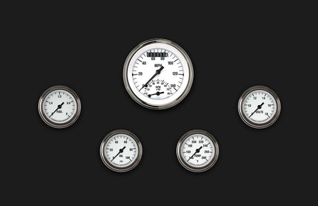 Classic Instruments White Hot Five Gauge Set 135 - WH135SLF