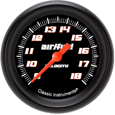 Classic Instruments Velocity Black 2 5/8" Air Fuel Ratio Gauge - VS394BBLF