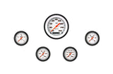 Classic Instruments Velocity White Five Gauge Set 100 - VS100WBLF