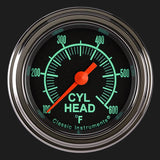 Classic Instruments G/Stock 2 1/8" Cylinder Head Temp. Gauge - GS197SLF