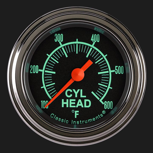 Classic Instruments G/Stock 2 1/8" Cylinder Head Temp. Gauge - GS197SLF