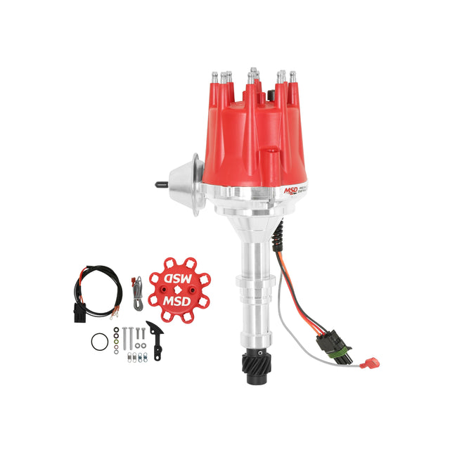 MSD Ready-To-Run Distributor - Buick 400-430-455 V8 - Red - 8552