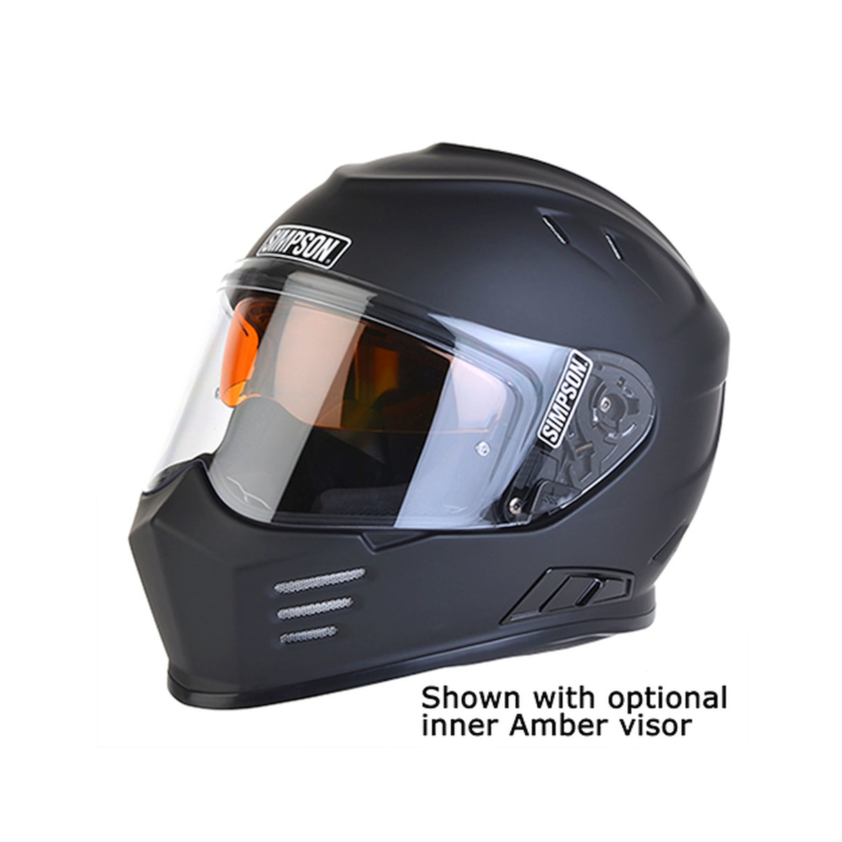 Simpson Motorcycle Ghost Bandit Helmet - Flat Black XS - GBDXS3