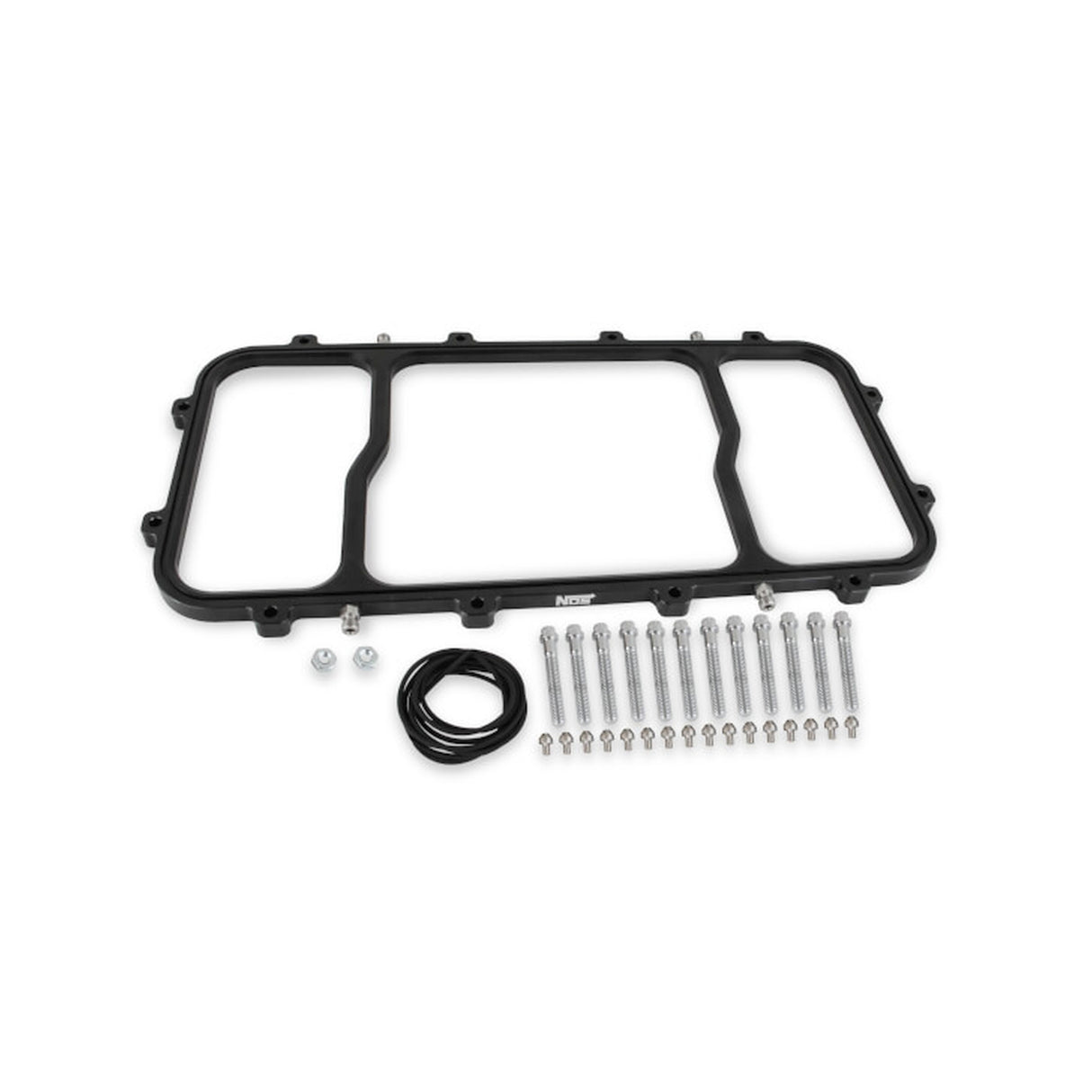 NOS Dry Nitrous Plate System for Holley LS Hi Ram Intake Manifold - Black - 05501BNOS