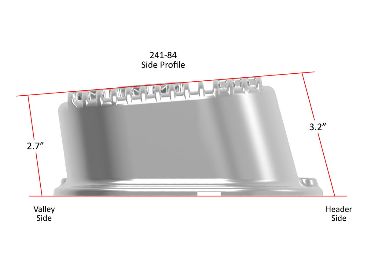 Holley 241-84 M/T Valve Covers - Vintage Style - Finned - BBC - Polished