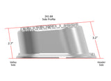 Holley 241-84 M/T Valve Covers - Vintage Style - Finned - BBC - Polished
