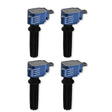 MSD Ignition Coil - Ford EcoBoost - 2.0L/2.3L L4 - Blue - 4-Pack - 825945