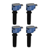 MSD Ignition Coil - Ford EcoBoost - 2.0L/2.3L L4 - Blue - 4-Pack - 825945