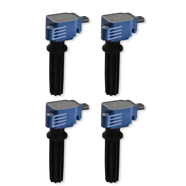 MSD Ignition Coil - Ford EcoBoost - 2.0L/2.3L L4 - Blue - 4-Pack - 825945